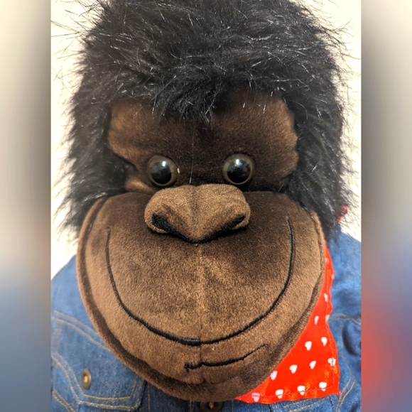 Vintage Dandee Gorilla in Jean Jacket and bandana - Picture 5 of 5
